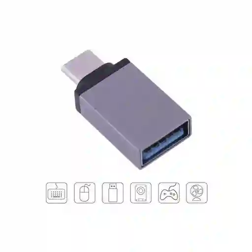 Convertidor Otg Tipo C A Usb Velocidad 3.0 Metálico