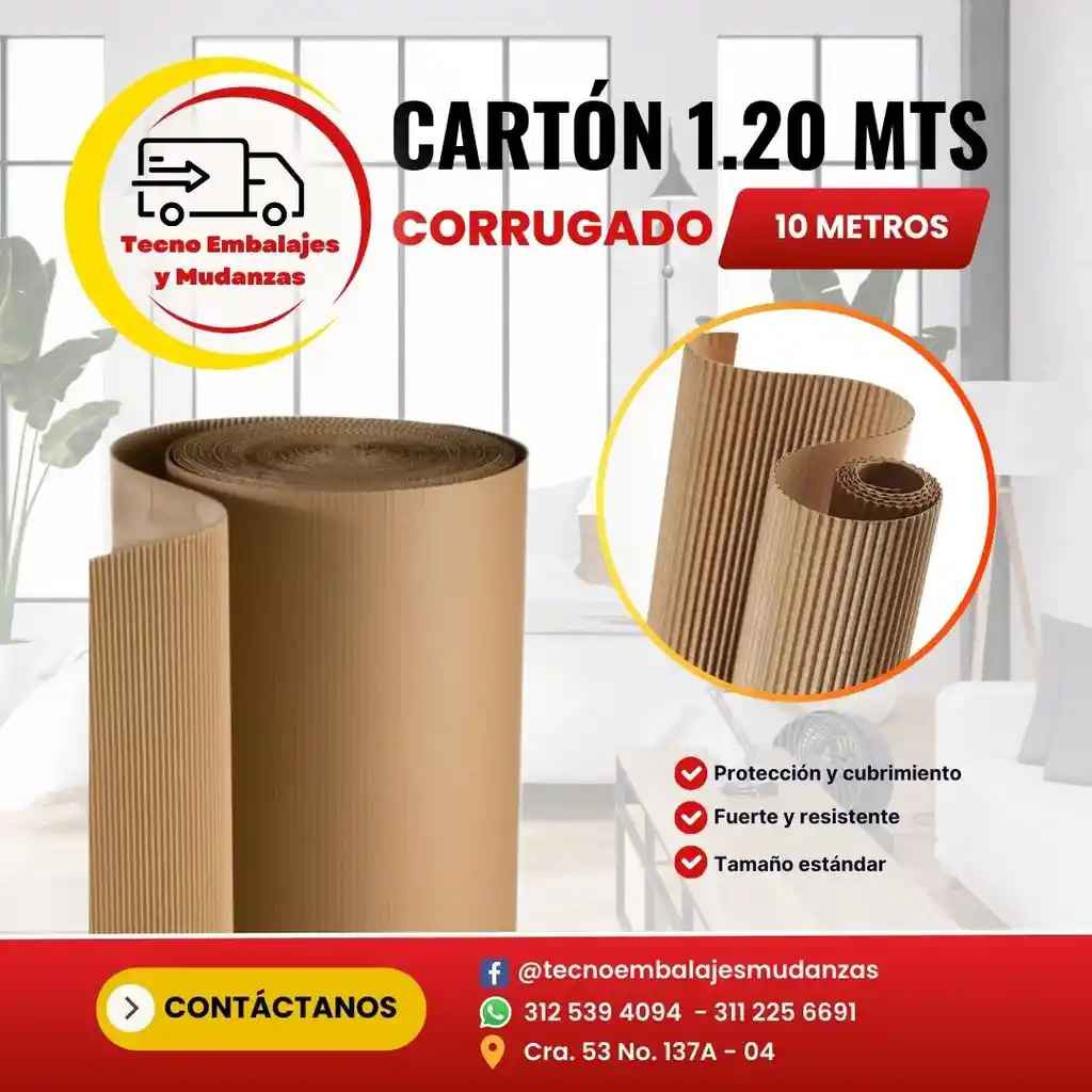 Rollo De Carton X 10 Mts