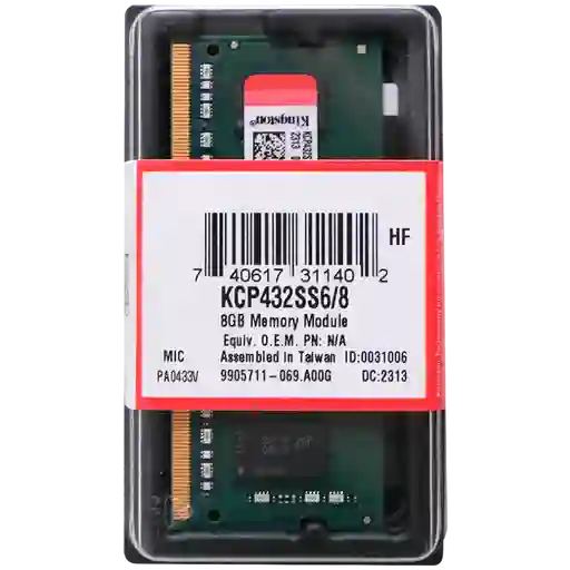 Memoria Ram Portátil Kingston Ddr4 8gb 3200mhz