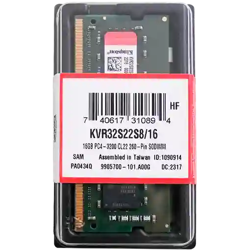 Memoria Ram Portátil Kingston Ddr4 16gb 3200mhz