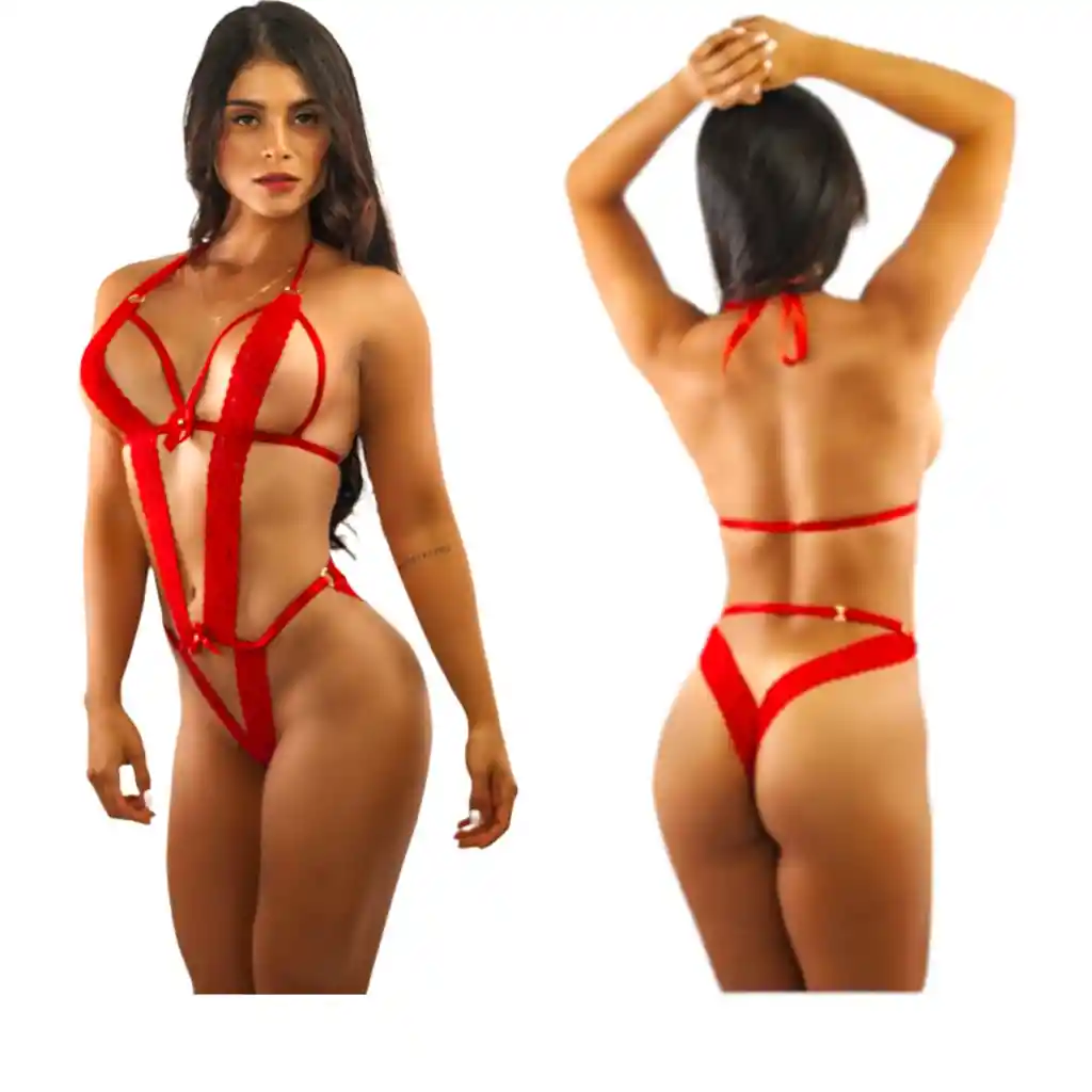 Lencería Conjunto Sexy Ropa Interior Venus Rojo