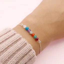 Pulsera En Plata 7 Chakras