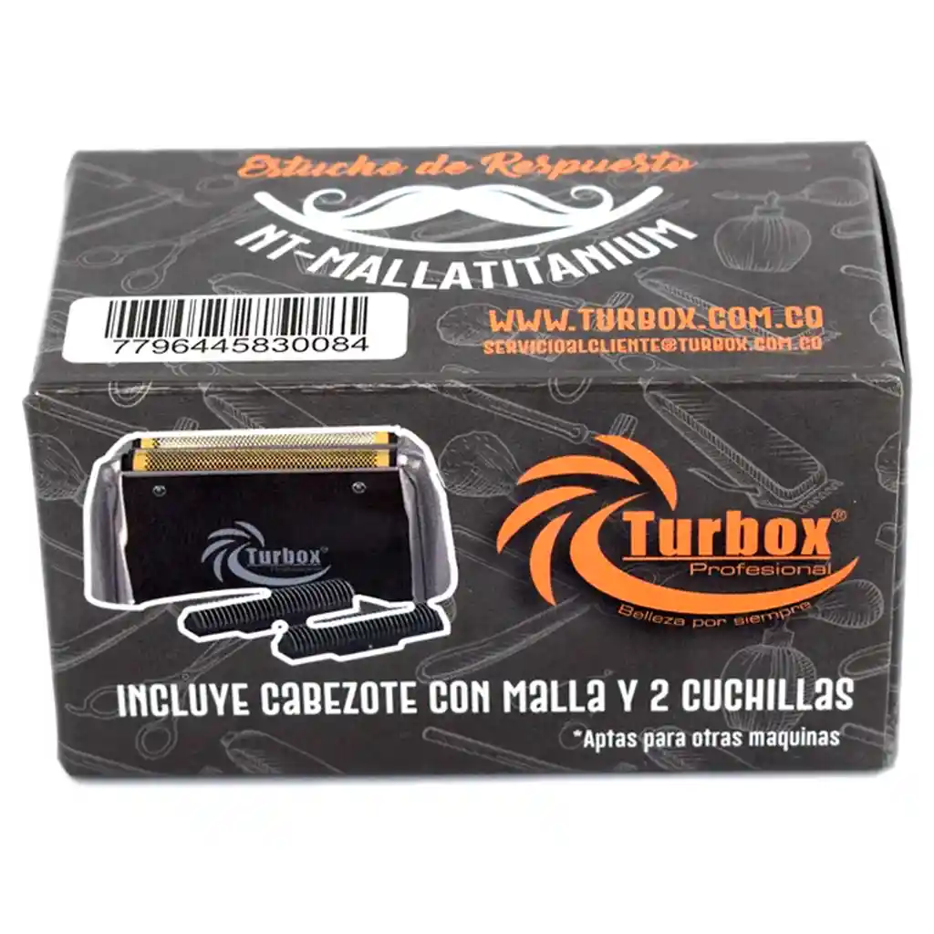  Repuesto Maquina Malla Cuchilla Shaver  TURBOX  Titanium 