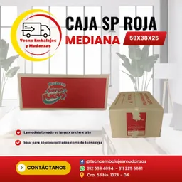 Caja Mediana Roja O Negra