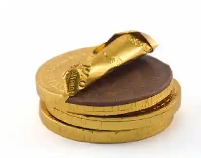 Moneda De Chocolate Grande