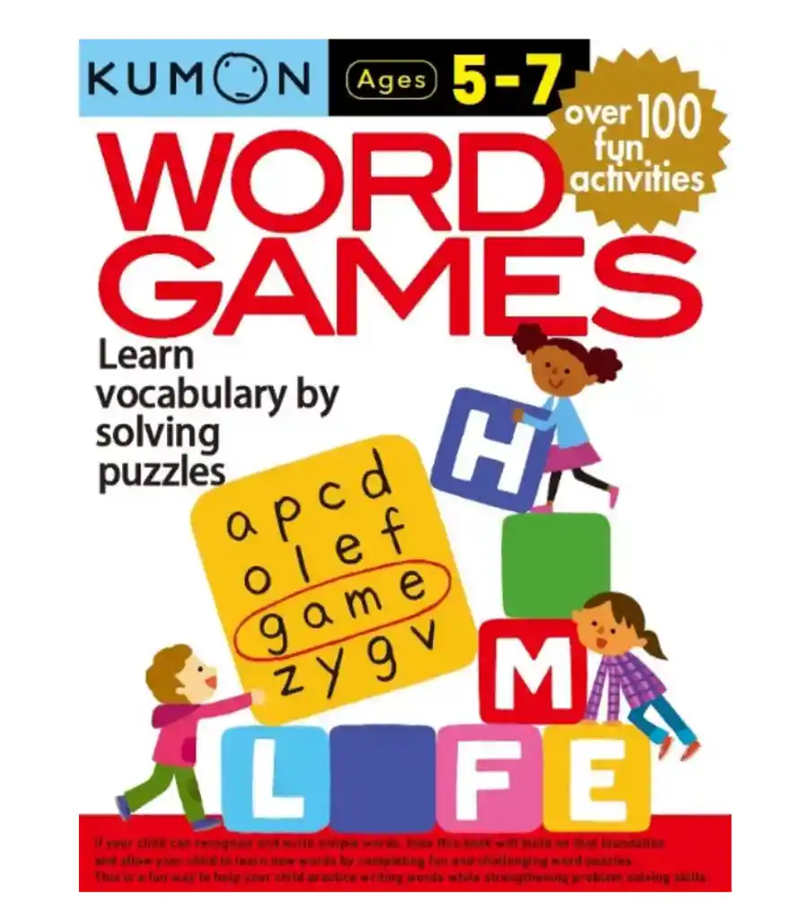  Libro Kumon Juegos De Palabras Acti Vida Des Ingles Ninos 