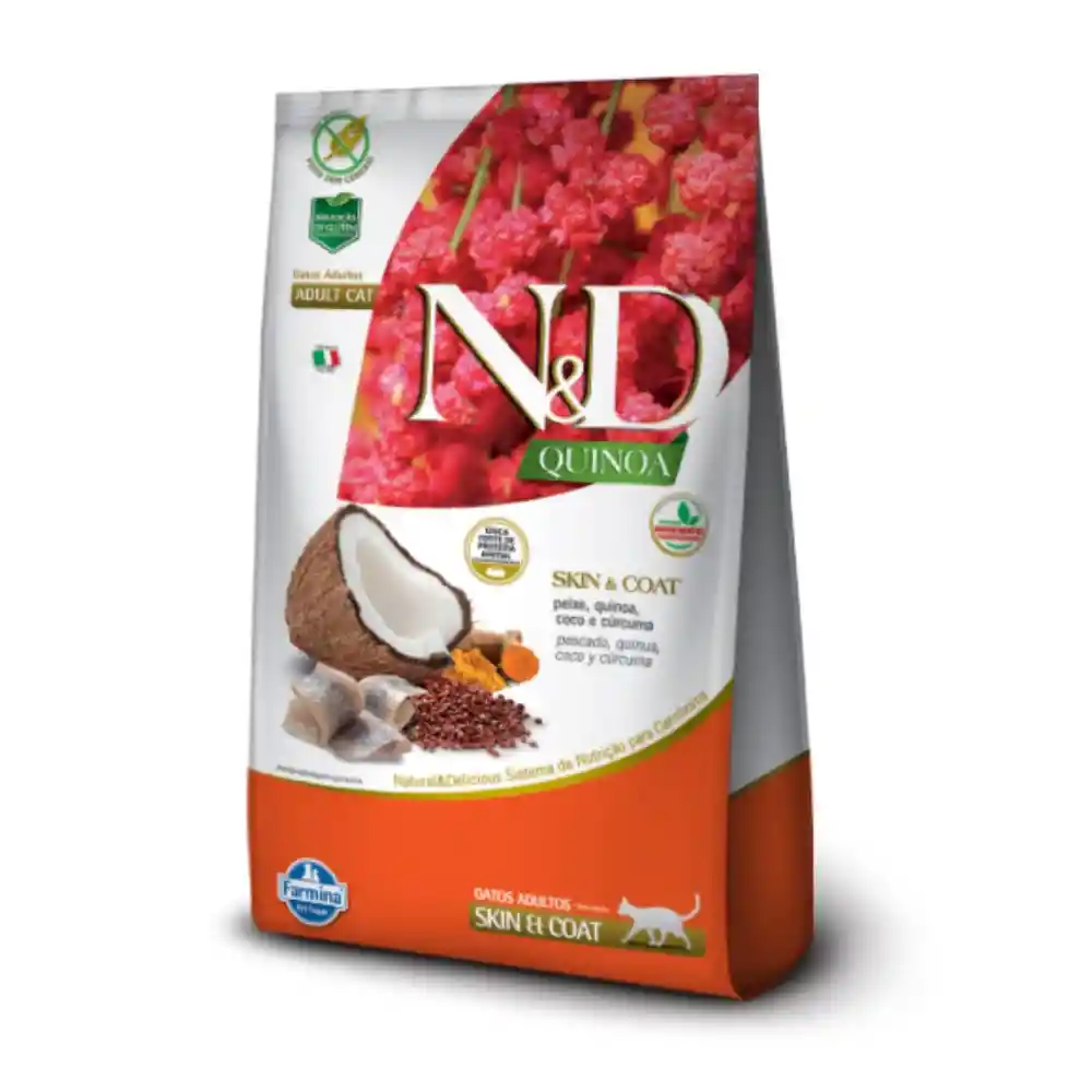 Nd Gato Quinoa Adulto Piel Pescado X 1.5 Kg