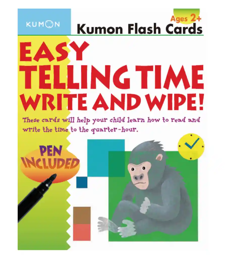 Tarjetas Didácticas Kumon Aprende La Hora En Ingles Niños