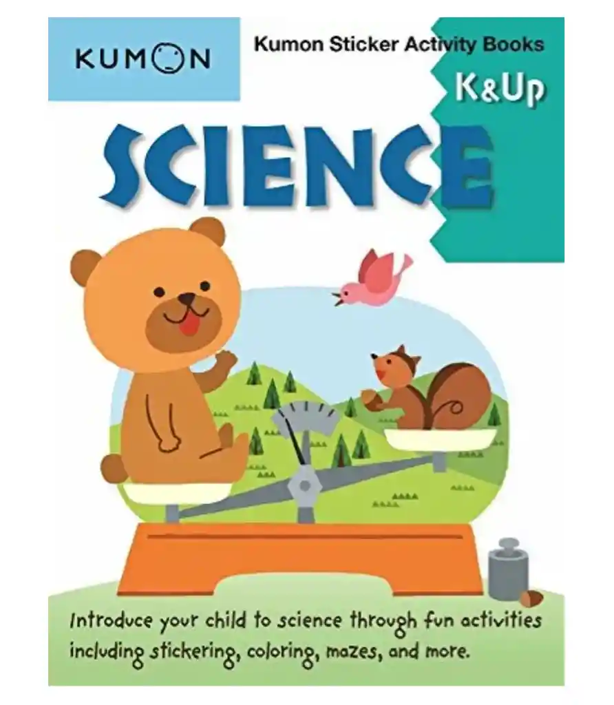 Libro Kumon Stickers De Ciencias Para Kinder En Ingles Niños