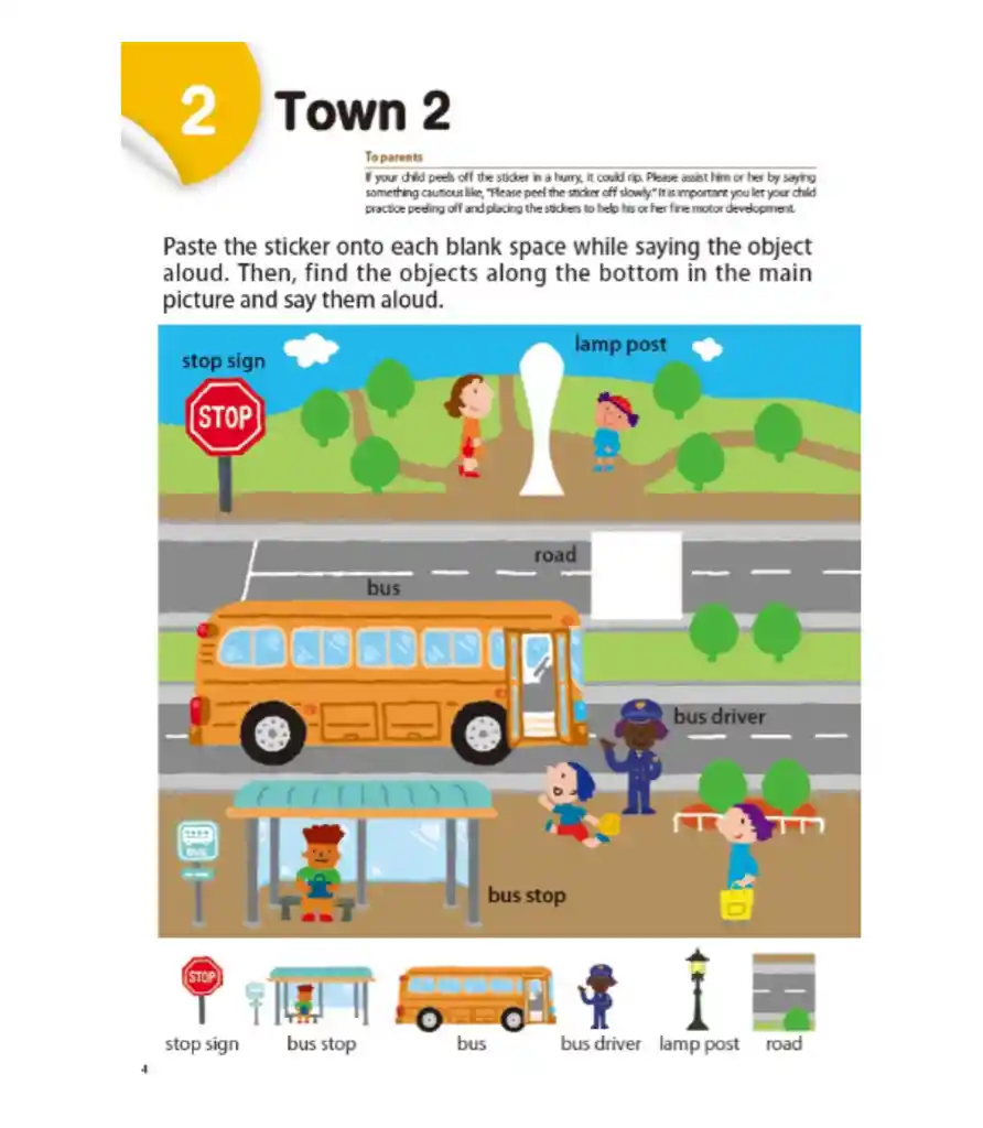  Libro Kumon Acti Vida Des Con Stickers La Ciudad En Ingles 