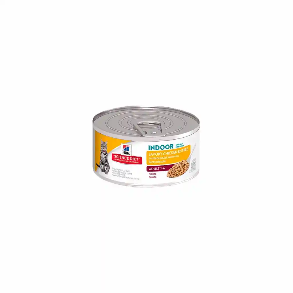 Hills Alimento Humedo Para Gatos Adulto Indoor Chicken 156 G