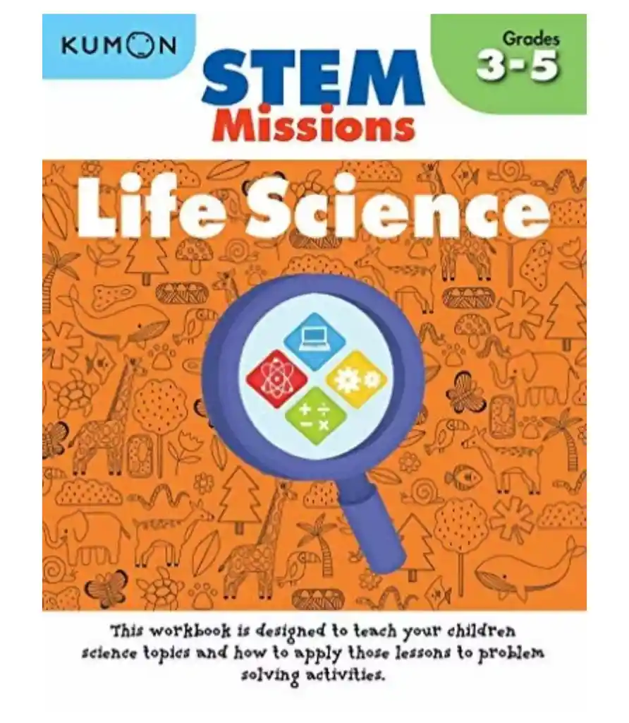 Libro Kumon Ciencia Física Stem Actividades Preguntas Ingles