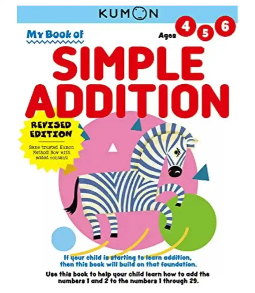 Libro Kumon Mi Libro De Sumas Simples En Ingles Para Niños