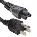 Cable De Poder Tipo Trebol Plano 1.5