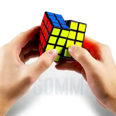 Cubo Rubik Qiyi 4x4 Stickers Speed Cube Fondo Negro Puzzle