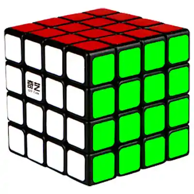 Cubo Rubik Qiyi 4x4 Stickers Speed Cube Fondo Negro Puzzle