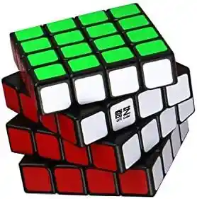 Cubo Rubik Qiyi 4x4 Stickers Speed Cube Fondo Negro Puzzle