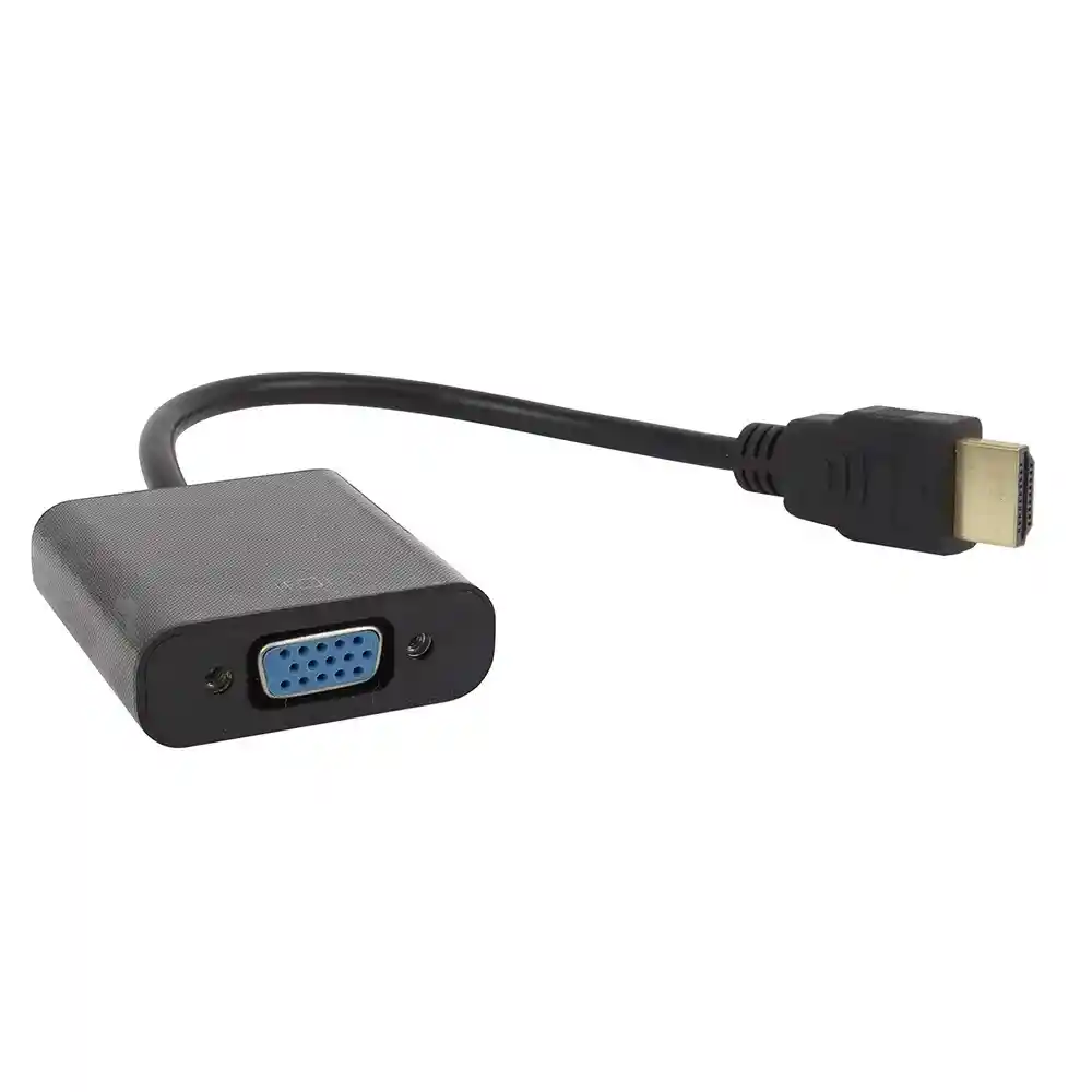 Adaptador Convertidor Hdmi A Vga Activo Conex Audio