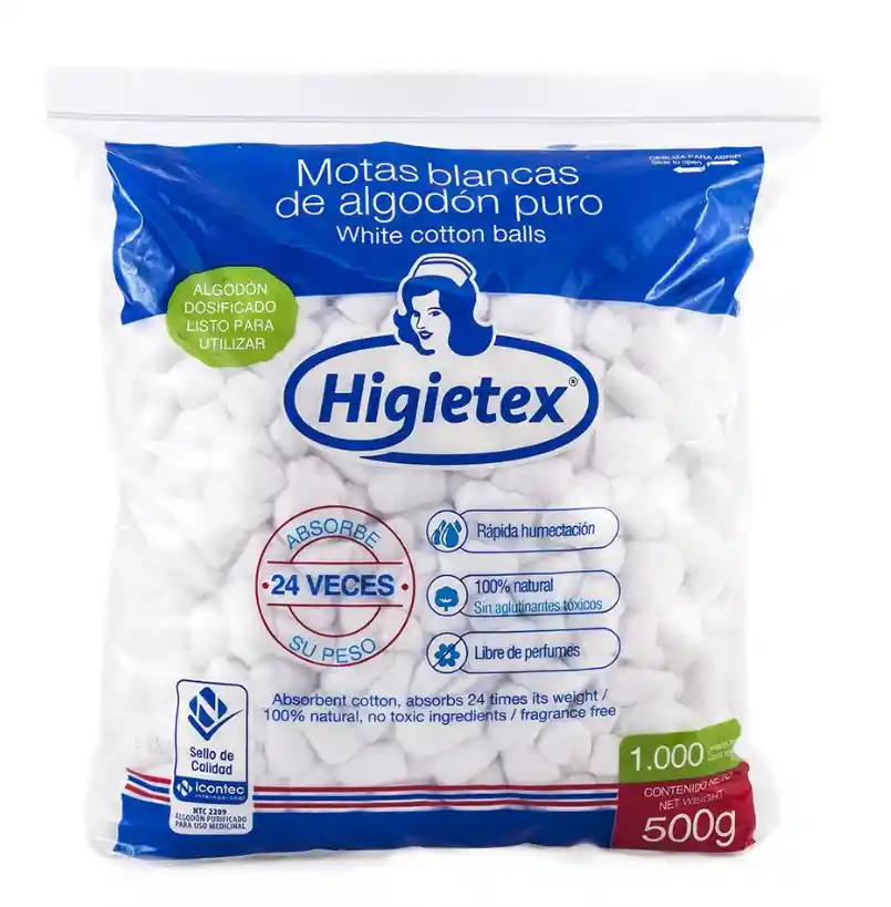 Higietex Algodón En Motas 500g