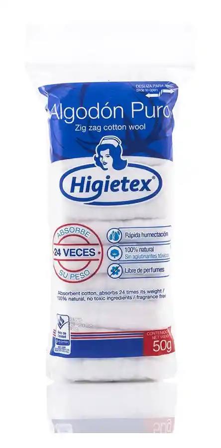 Higietex Algodón Blanco 50g