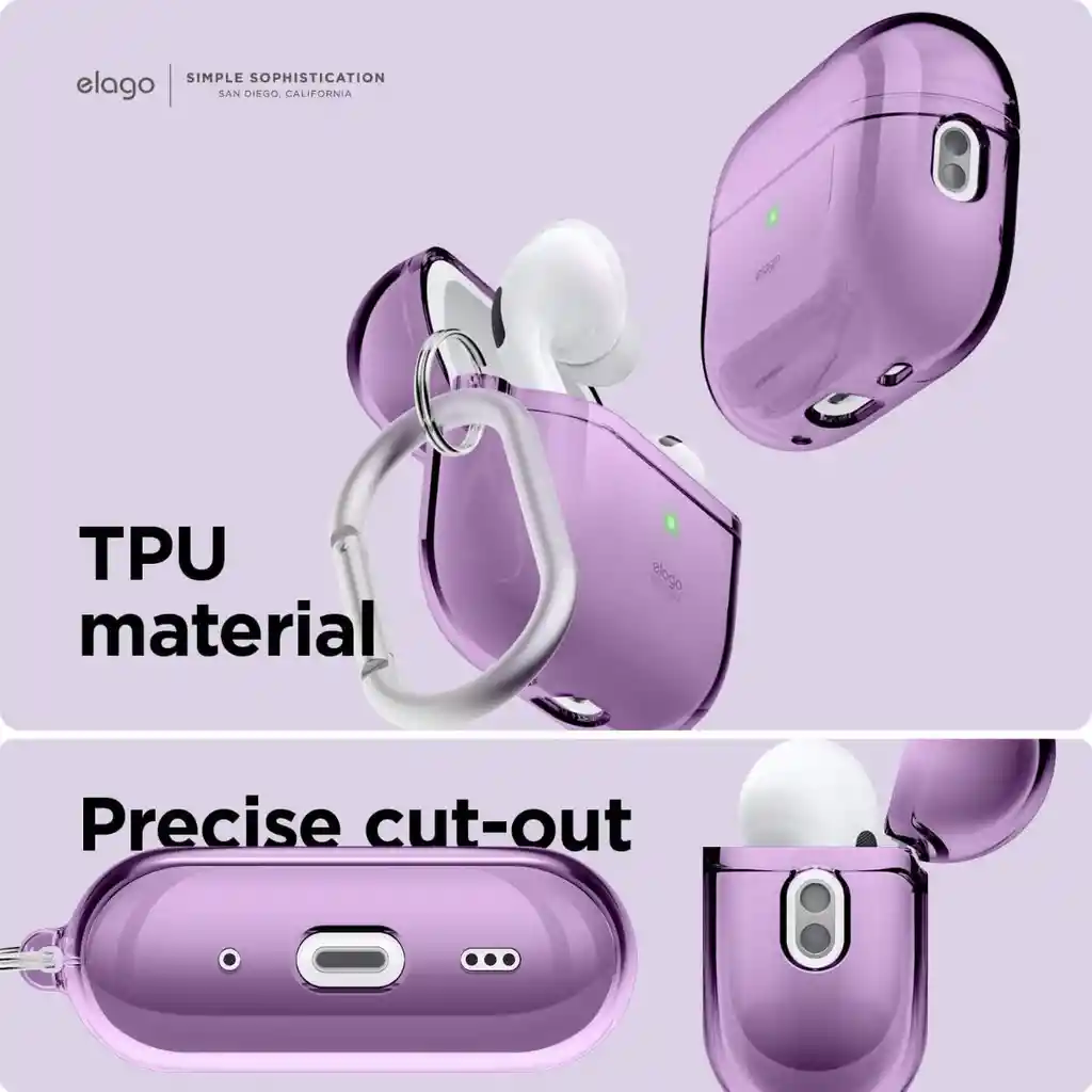 Elago Estuche Para Airpods Pro 2 Con Arnés En Morado