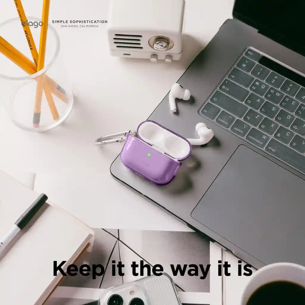 Elago Estuche Para Airpods Pro 2 Con Arnés En Morado