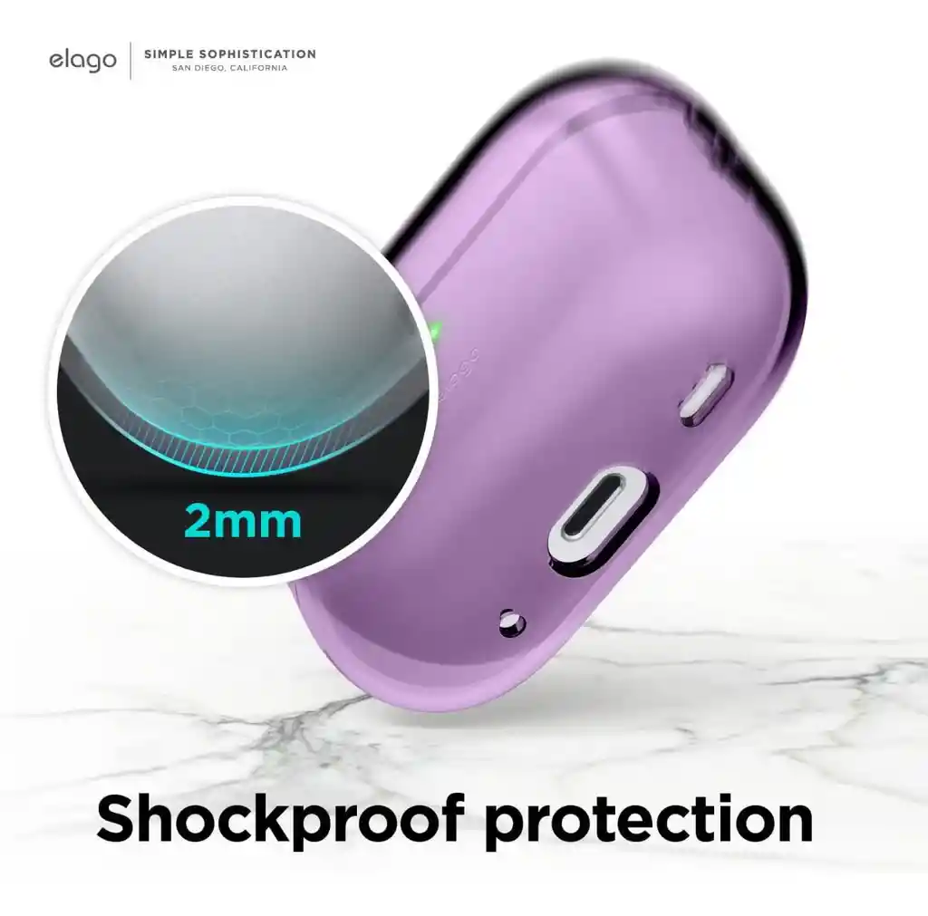 Elago Estuche Para Airpods Pro 2 Con Arnés En Morado