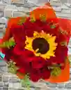 Bouquet De Rosas Y Girasoles