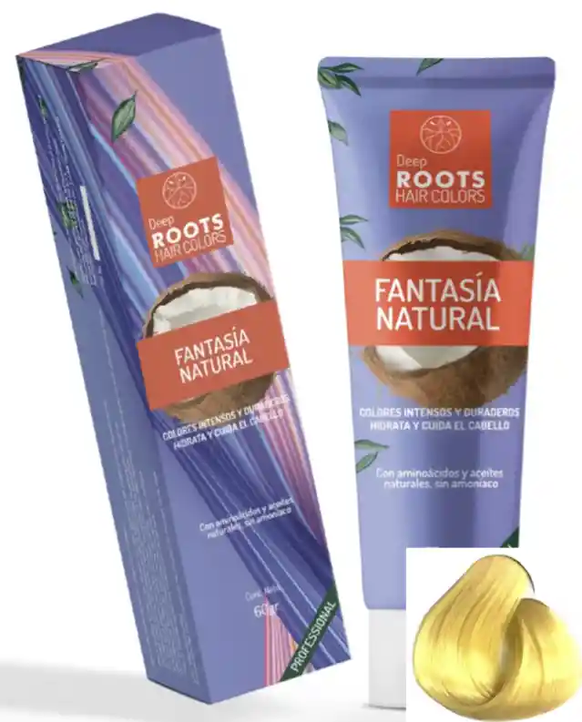 Deep Roots Tinte Fantasía Vegano Amarillo