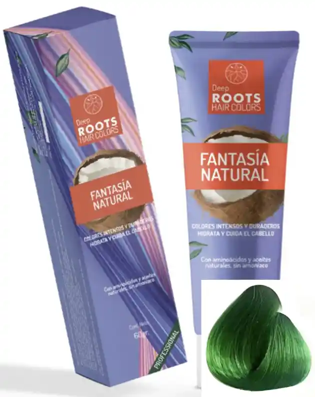 Deep Roots Tinte Fantasía Vegano Verde