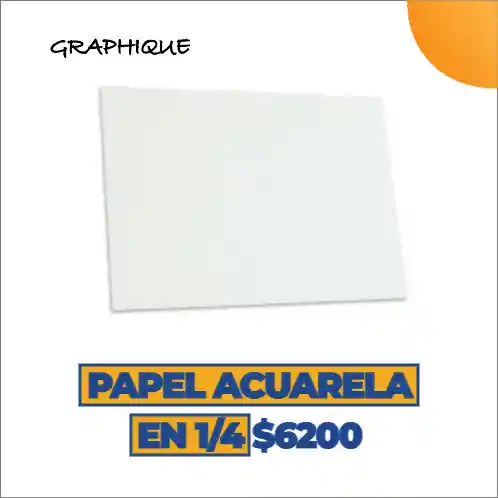 Papel Acuarela En 1/4