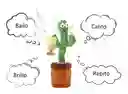 Cactus Juguete Bailarin Habla E Imita Voz Recargable Usb