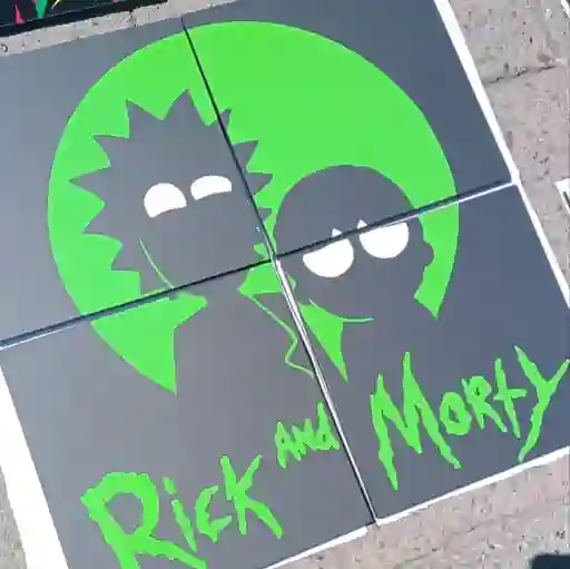 Cuadro Rick And Morty 40x40 Cm