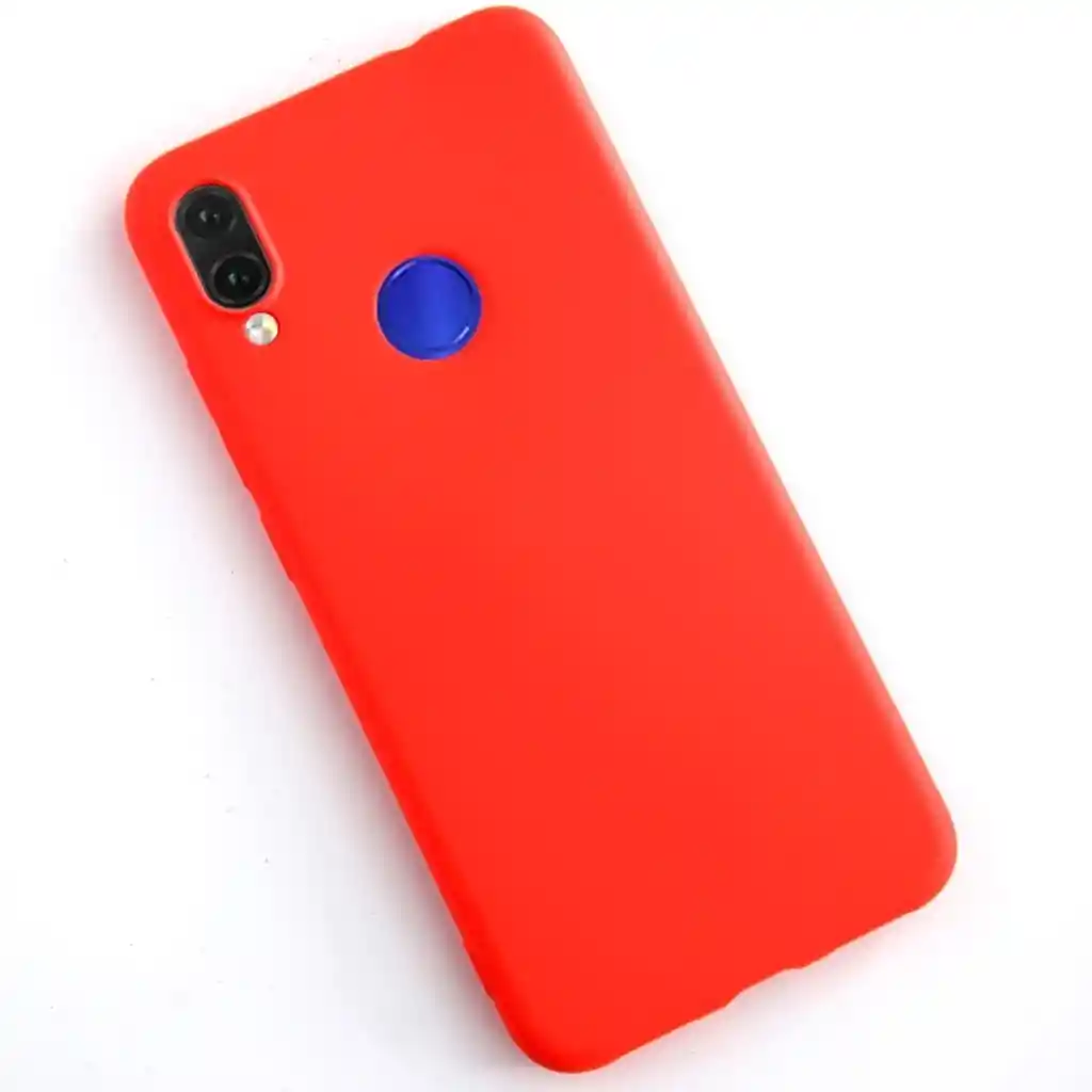 Estuche Para Xiaomi Redmi Note 7 Silicone Case En Rojo