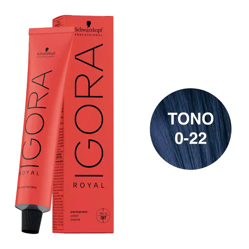 Igora Royal Tono 0-22 Mezcla Azul 60ml.