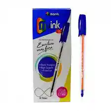 Boligrafo Azul Mink Gel Marfil