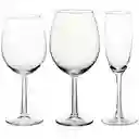 Copa Glass Collection Setx18 Vino Tinto Blanco Champagne 580ml 430ml 180ml En Vidrio