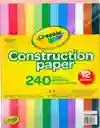 Crayola Papel Bond De Colores X12 Resma 240 Hojas Carta A4 Manualidades Construcción