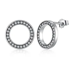 Aretes Dama Círculo Circones Para Mujer En Plata 925