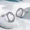 Aretes Dama Círculo Circones Para Mujer En Plata 925