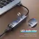 Adaptador De Usb A Red Lan 3.0 Gigabit + 3 Puertos Usb 3.0