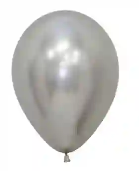 R-12 Globos Bombas Sempertex Reflex Color Plata X50 Globos