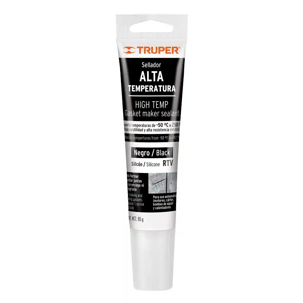 Silicona Negra Para Alta Temperatura 85 G Truper