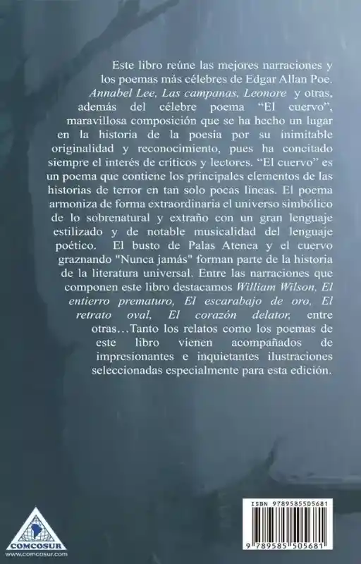 El Cuervo Poemas Y Relatos. Edgar Allan Poe