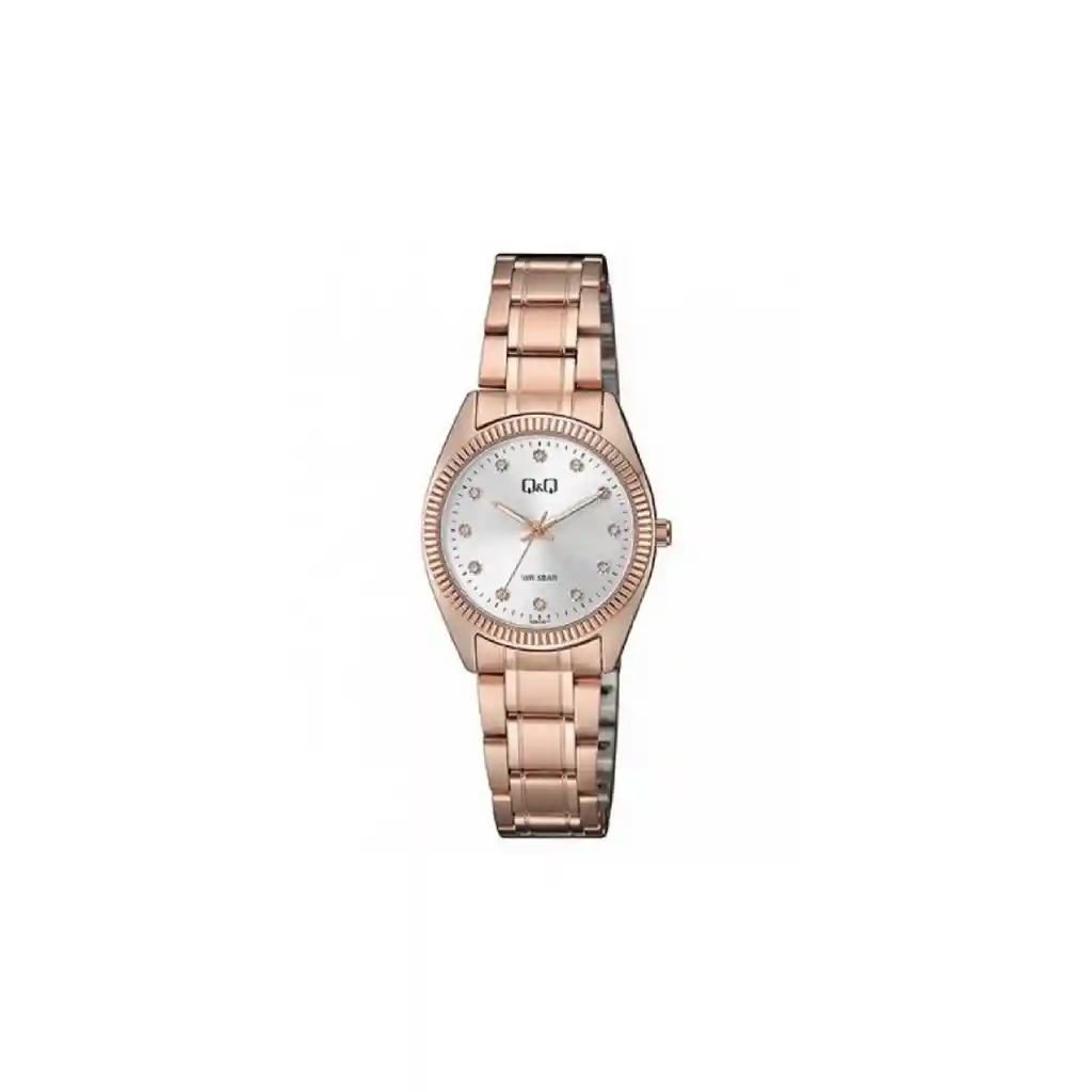 Reloj Qq Retro Mujer Oro Rosa Qz65j011y