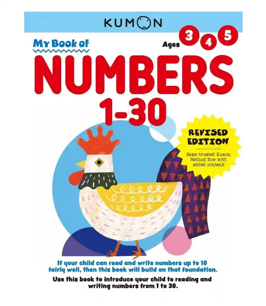 Libro Kumon Mi Libro De Números 1 - 30 En Ingles Para Niños