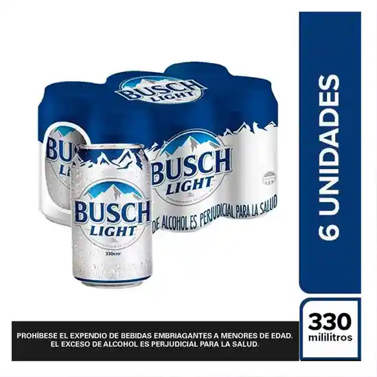 Six Pack Busch Ligth 330ml