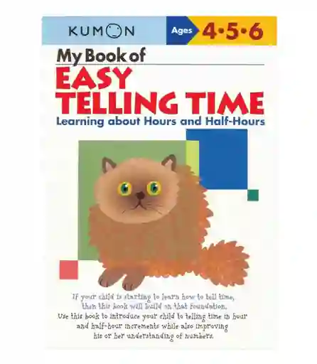 Libro Kumon Mi Libro Aprendo La Hora En Ingles Para Niños