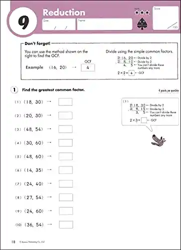 Libro Kumon Fracciones Sexto Grado Matemáticas En Ingles