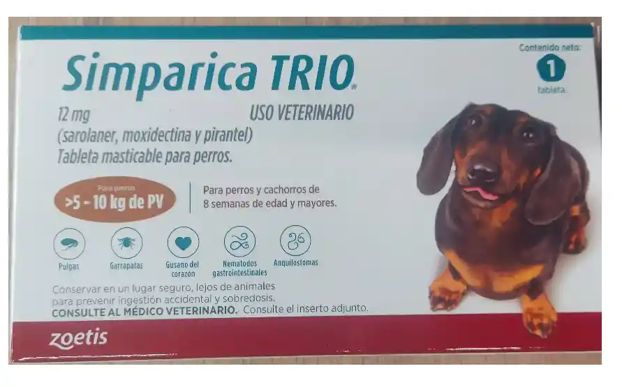 Simparica Trio De 5 A 10 Kilos